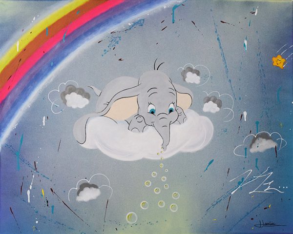 Tableau Annie S. Hamlin - Bulles de rêves de Dumbo