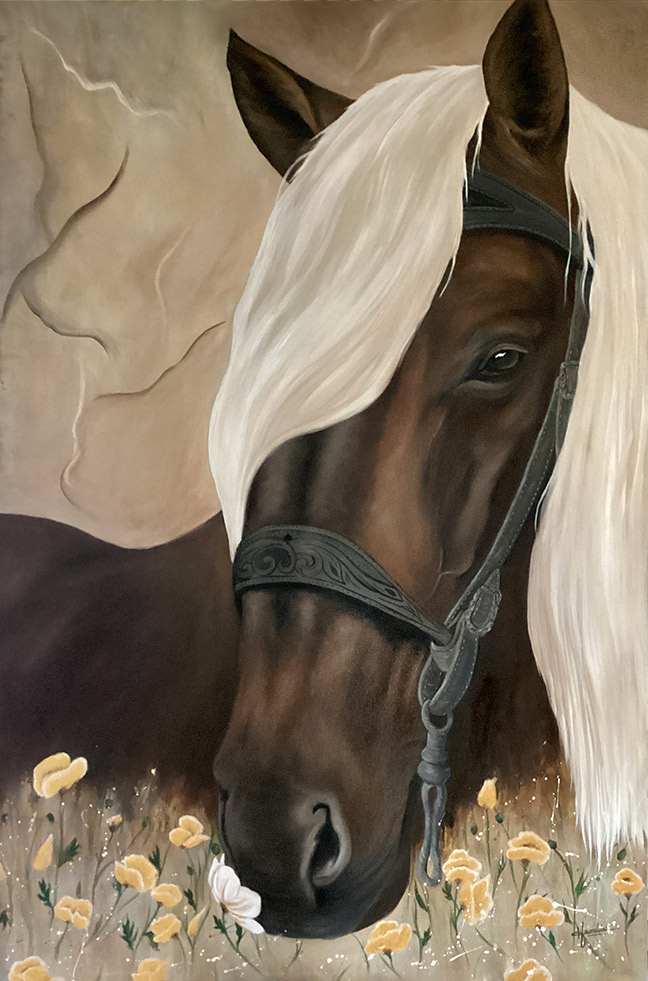 Tableau Annie S. Hamlin- Bonheur simple