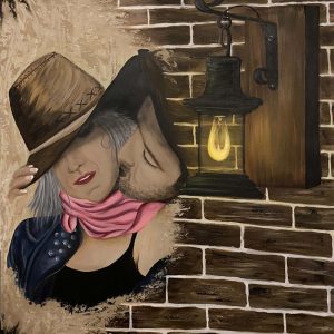 Tableau Annie S. Hamlin- Doux baiser